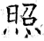照(石经·唐·开成石经)