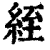 絰(印刷字体·清·康熙字典)